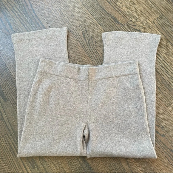 Neiman Marcus Cashmere Collection Lounge Pants in Beige Tan Color L - Picture 2 of 6